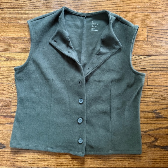 a new day Tops - a new day Sleeveless Button Front Shirt